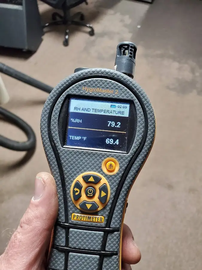 Moisture meter humidity assessment for Fire & Smoke Damage Restoration in Taunton